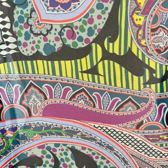 ETRO paisley multicolor tunic top size OS - Picture 4 of 5